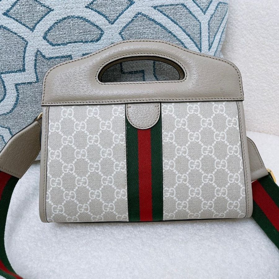 GUCCI 白Ophidia 手提兩用托特包-2