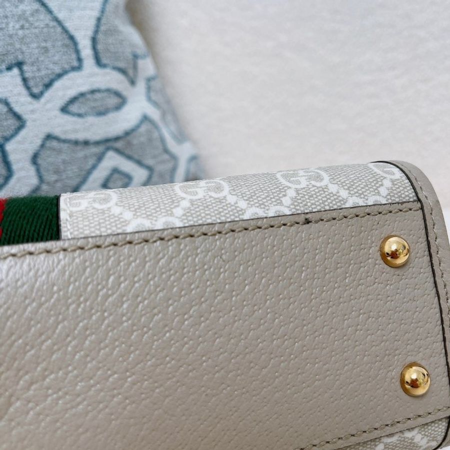 GUCCI 白Ophidia 手提兩用托特包-6