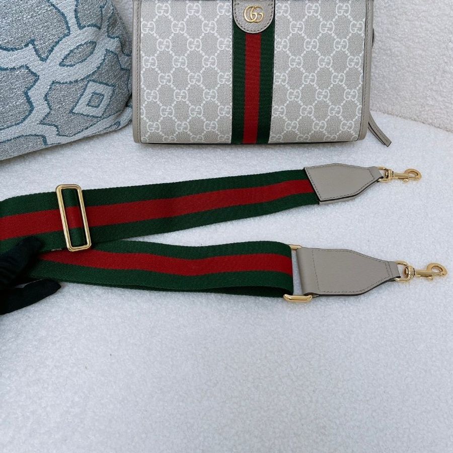 GUCCI 白Ophidia 手提兩用托特包-11