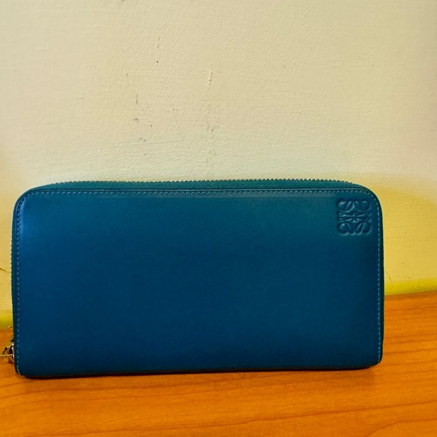 LOEWE 拉鍊式皮夾-0