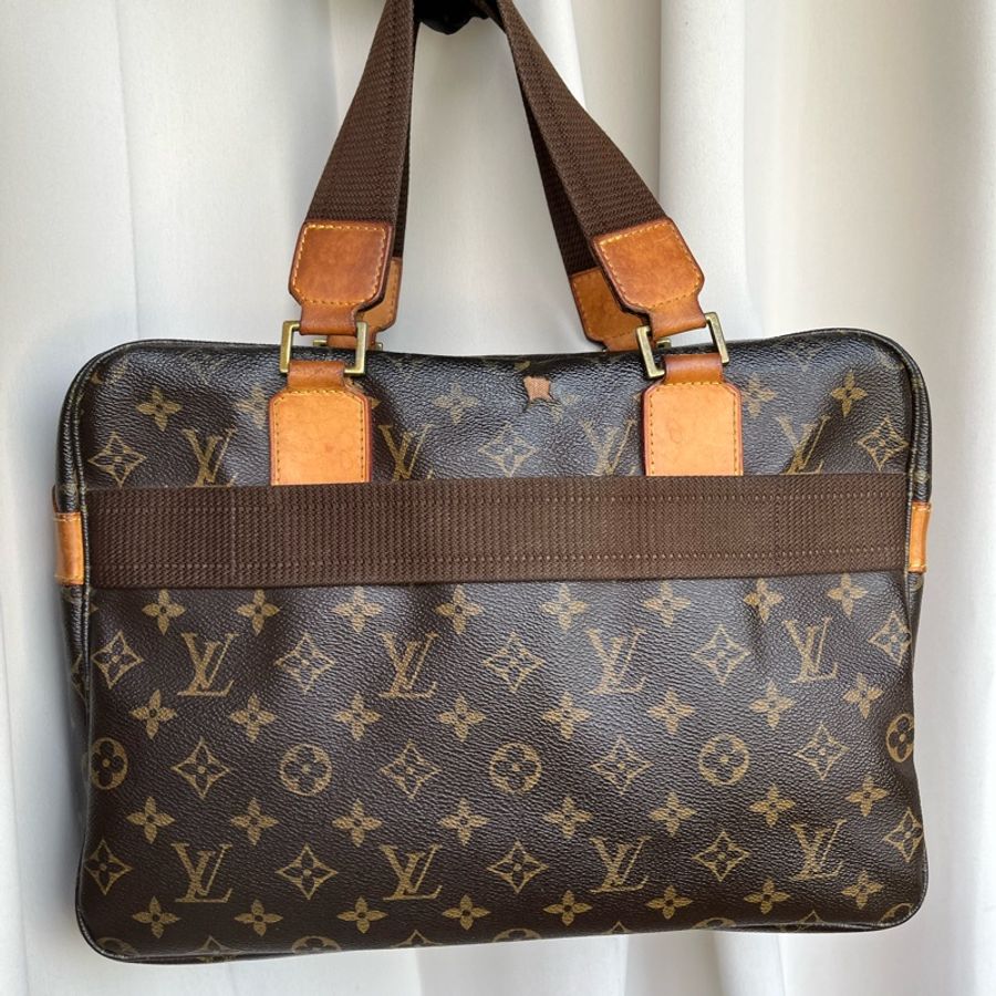 LV M40043 英倫風格 老花 五金發亮✨ 手提包 電腦包 公事包💼 大容量超實用。-1