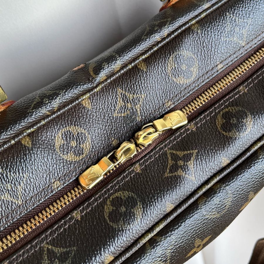 LV M40043 英倫風格 老花 五金發亮✨ 手提包 電腦包 公事包💼 大容量超實用。-18