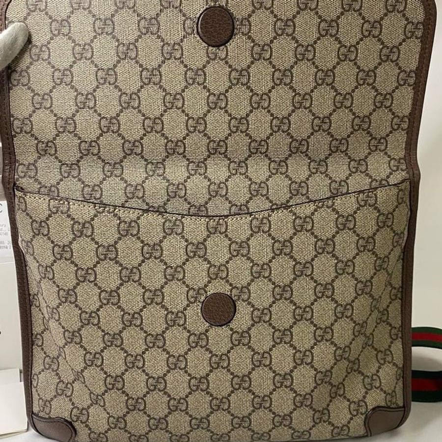 GUCCI 495654 supreme 雙層虎頭郵差包-5