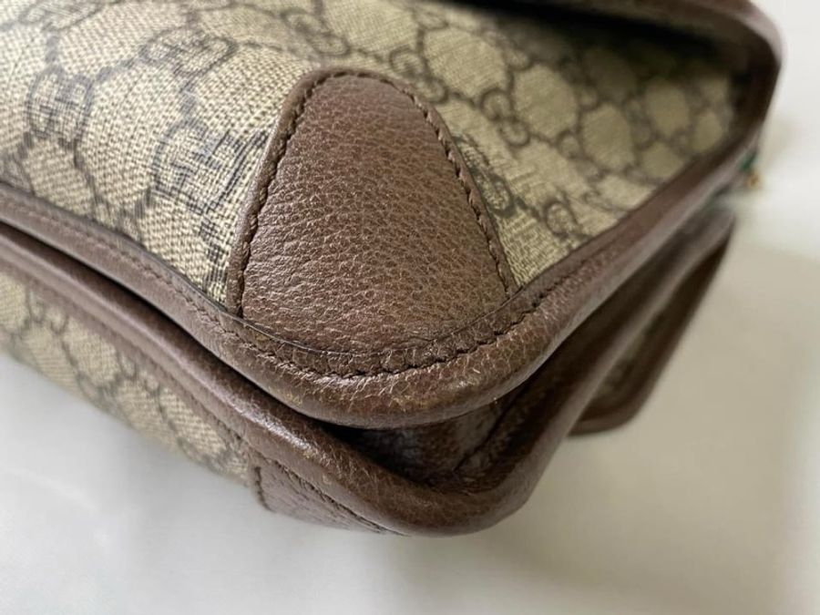 GUCCI 495654 supreme 雙層虎頭郵差包-8