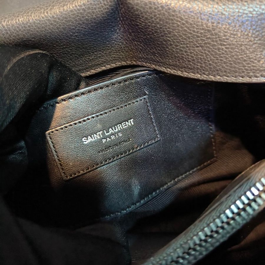 【🐍蛇吧拉系】🧧新春甜甜價至2/3🧧㊣✨YSL✨SAINT LAURENT 聖羅蘭 中型 深灰色 大象灰 山形紋 牛皮 掀蓋 仿舊銀 學院包 鏈條包 信封包 肩背包 斜背包 手提包/二手包/保證正品🌳二手樹屋🌳-53