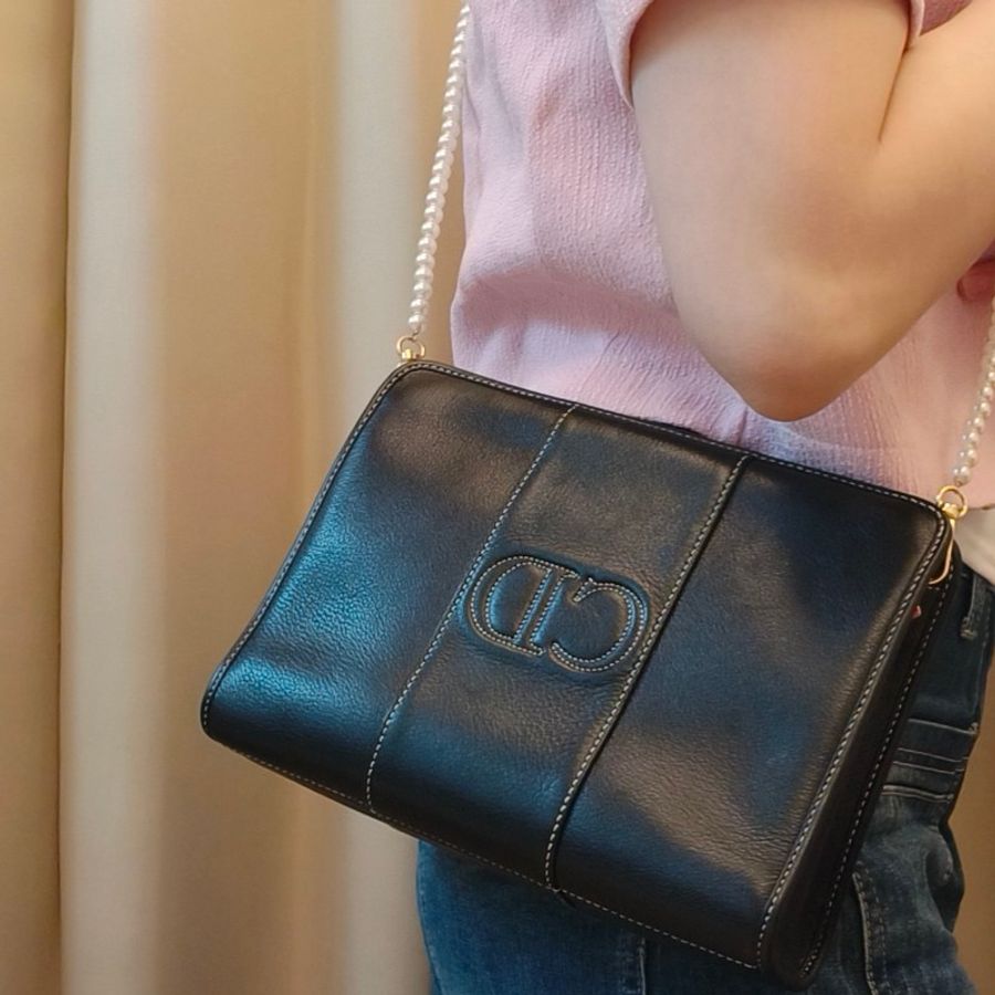 💙好美好美 皮夾價💙 DIOR 外縫LOGO 自帶仙氣手拿包/斜背包-3