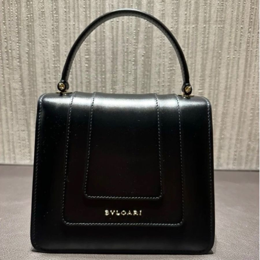 bvlgari SERPENTI FOREVER 黑色手提包(二手九成新)-1
