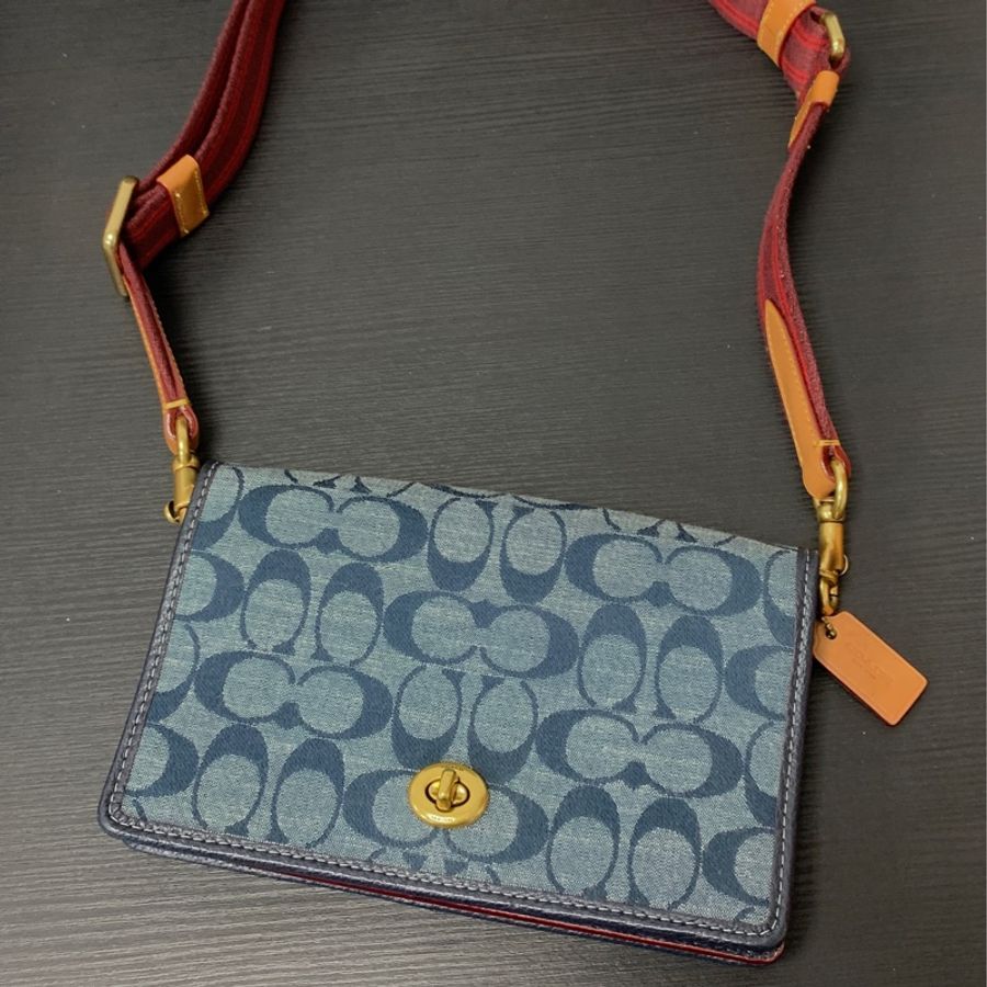 Coach 1941 Women's Signature Jacquard Turnlock Hayden Bag-Chambray-0