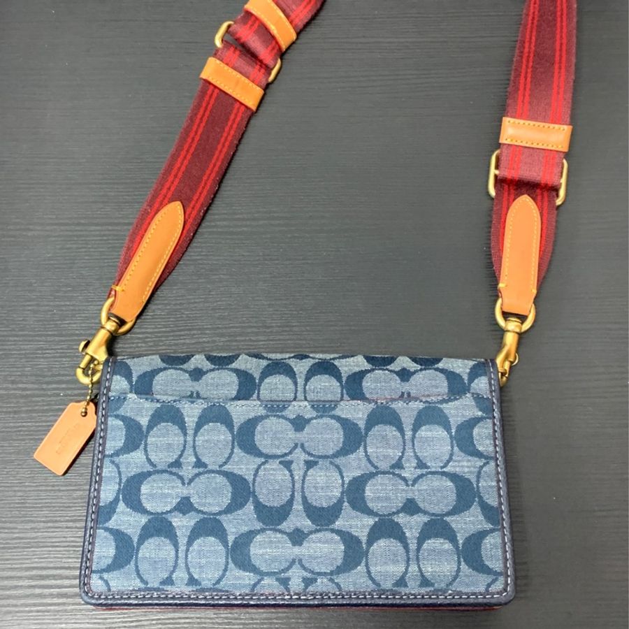Coach 1941 Women's Signature Jacquard Turnlock Hayden Bag-Chambray-1