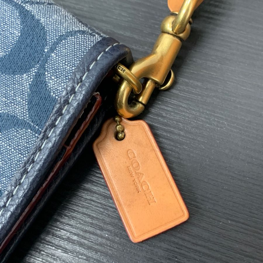 Coach 1941 Women's Signature Jacquard Turnlock Hayden Bag-Chambray-2