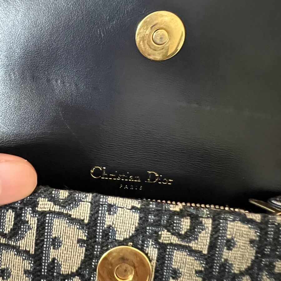 Saddle 腰胸包^藍色 Dior Oblique 緹花-27