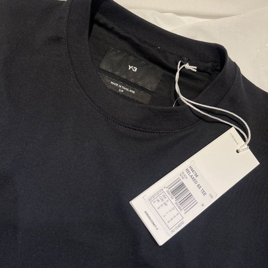 Y-3 黑色臂袖Logo素面短袖T恤-6