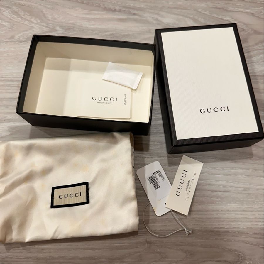 Gucci双G按扣卡包/短夾 英國綠 巴黎春天限定款-6