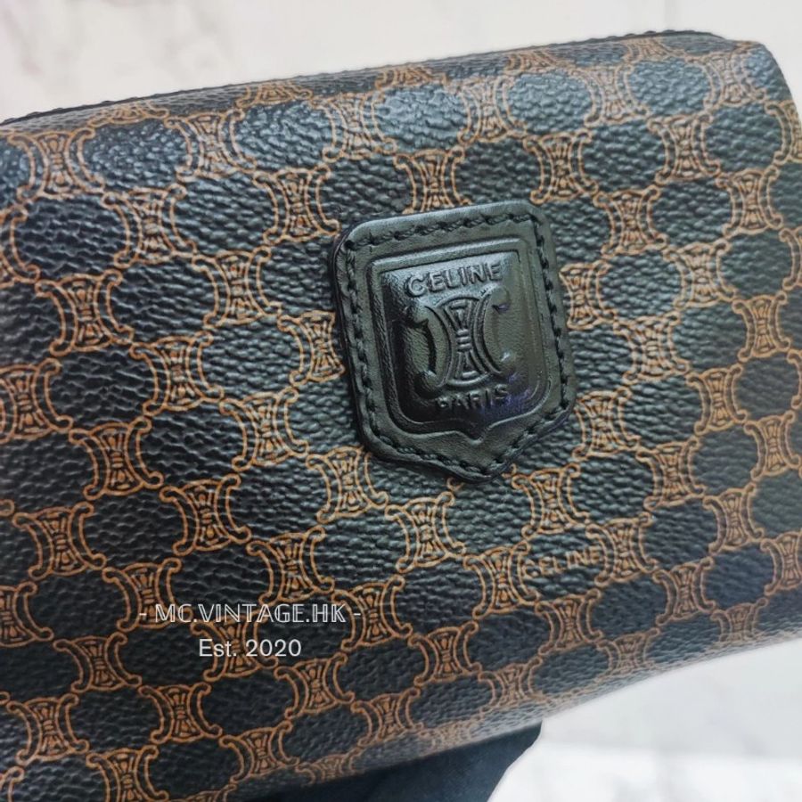 CELINE Vintage Mini Pouch 中古 老花 雲朵包 化妝包-3