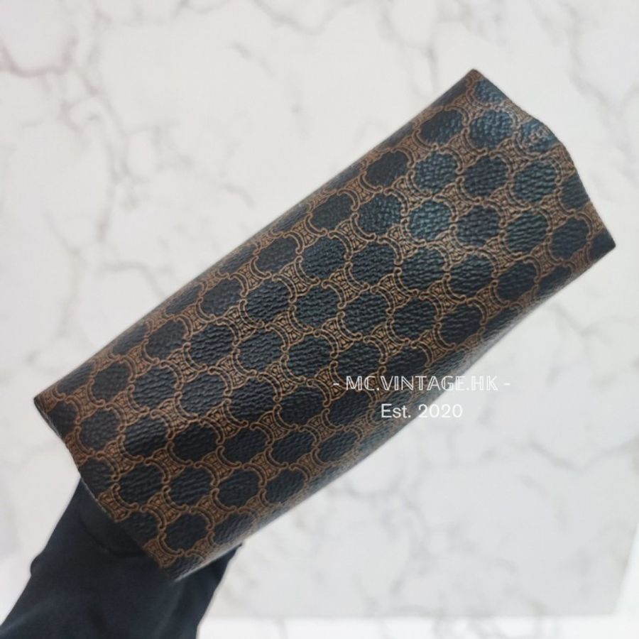 CELINE Vintage Mini Pouch 中古 老花 雲朵包 化妝包-13