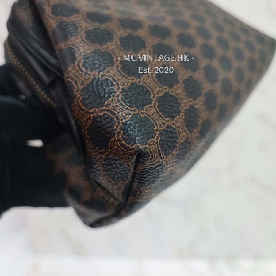 CELINE Vintage Mini Pouch 中古 老花 雲朵包 化妝包-14