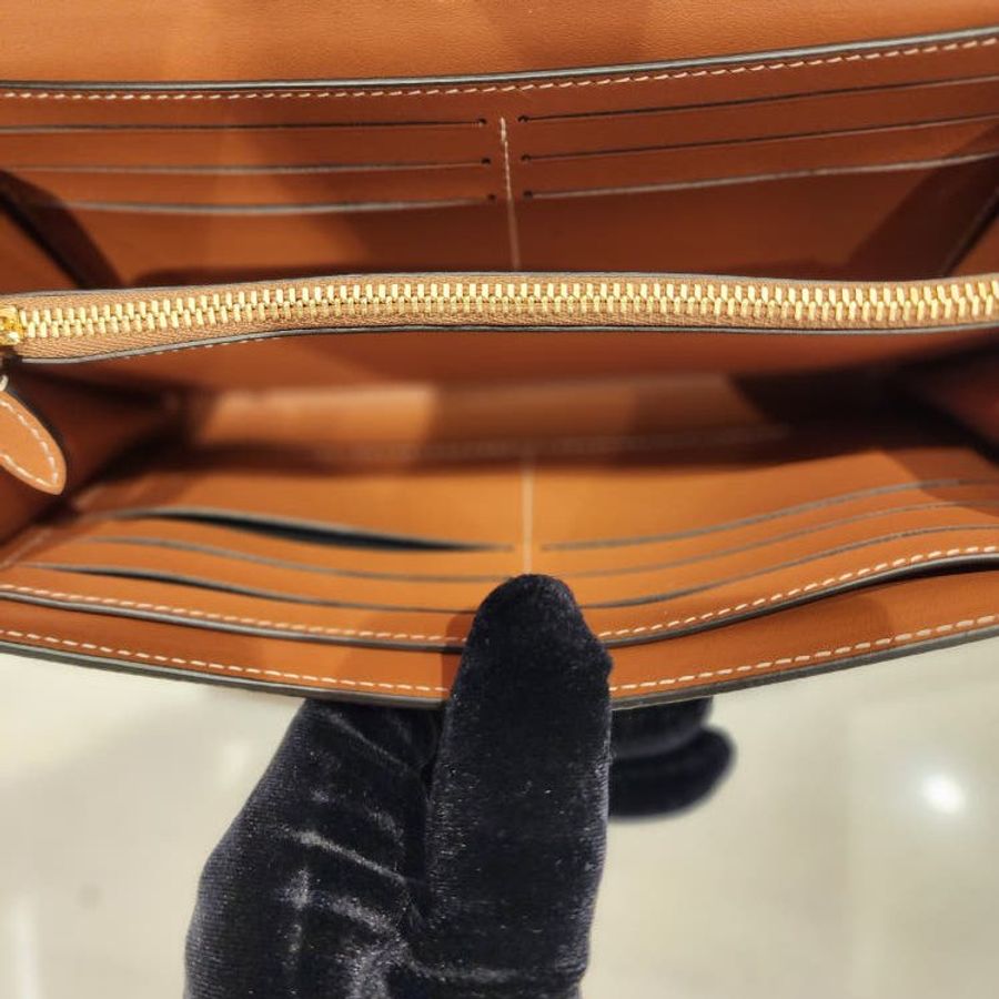 🎁當季特價🎁Burberry80944201格紋長款皮夾/錢包 典藏米色-11