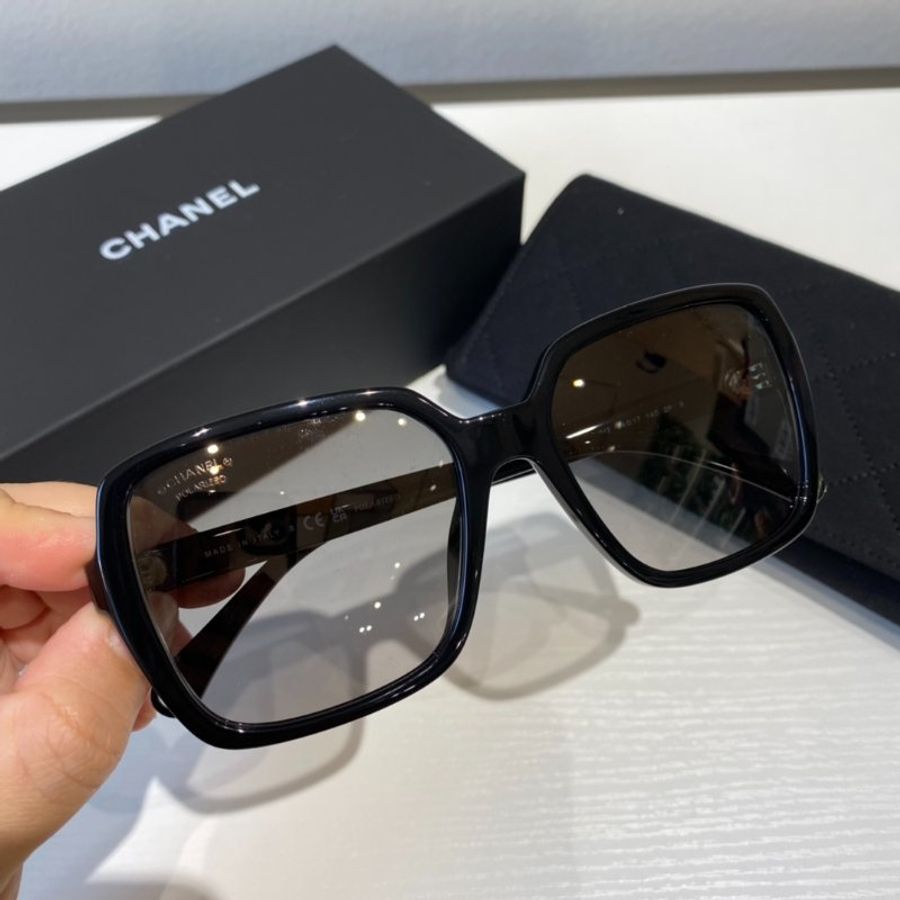 💗Chanel💗CH5505 c622 黑框偏光鏡片-3