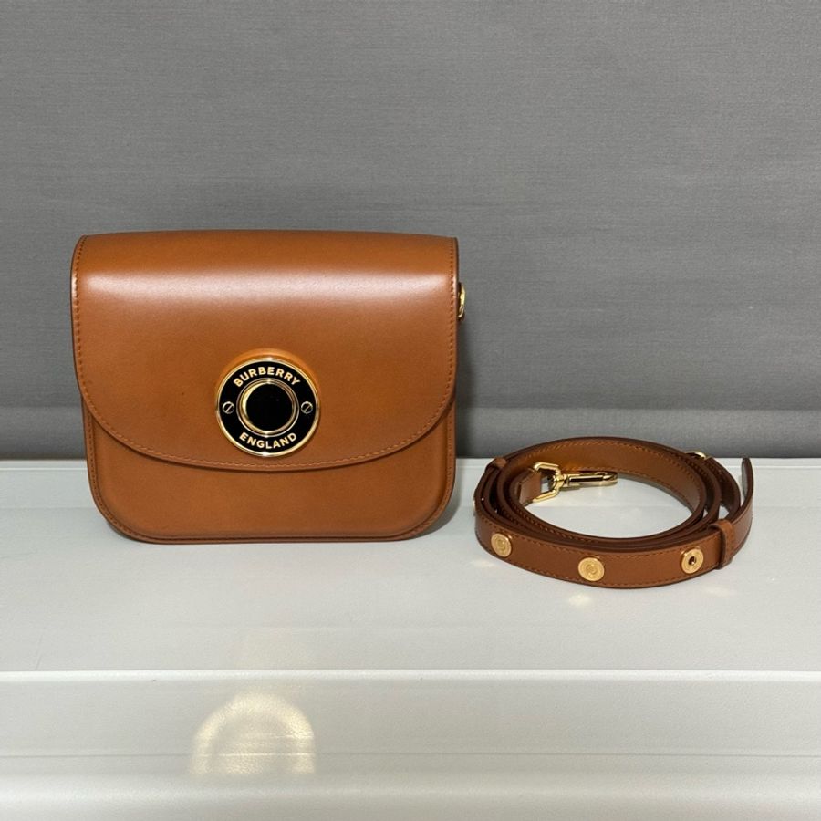 Burberry Small Elizabeth Crossbody Bag brown-5