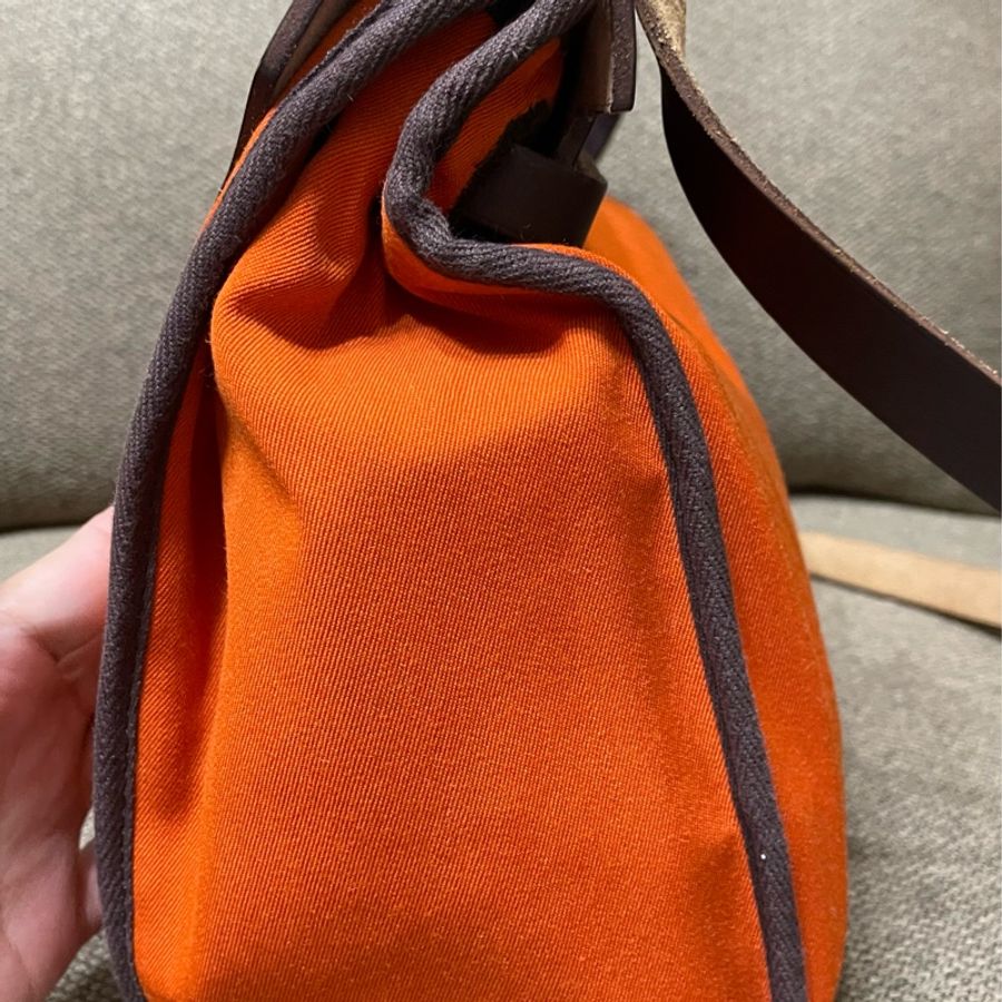 愛馬仕經典橘色Herbag 31-2