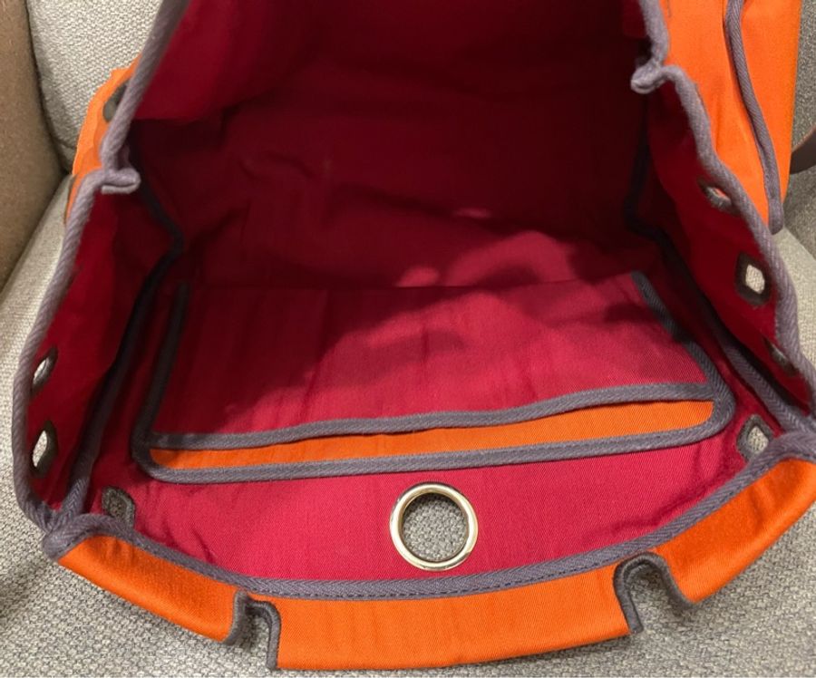 愛馬仕經典橘色Herbag 31-4