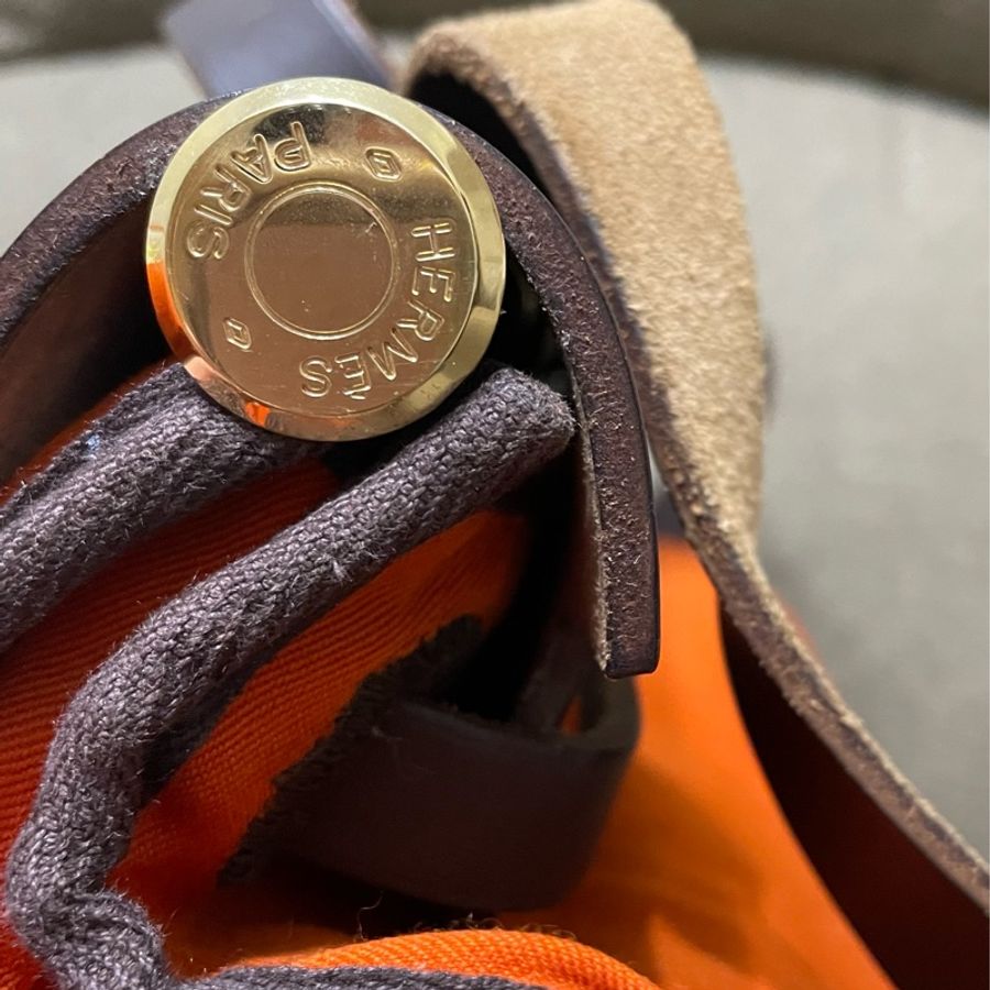愛馬仕經典橘色Herbag 31-18