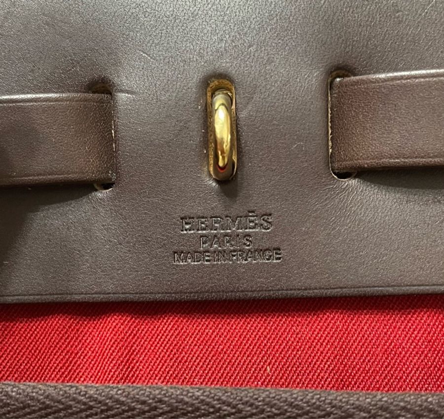 愛馬仕經典橘色Herbag 31-24