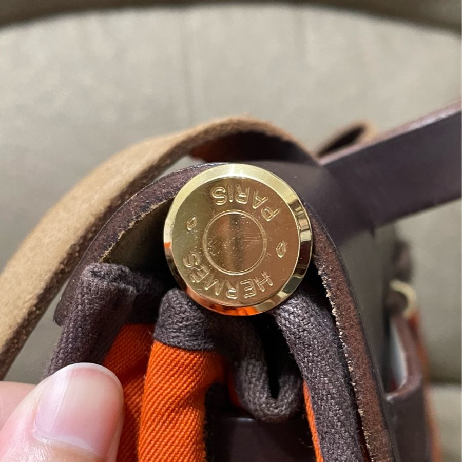 愛馬仕經典橘色Herbag 31-28