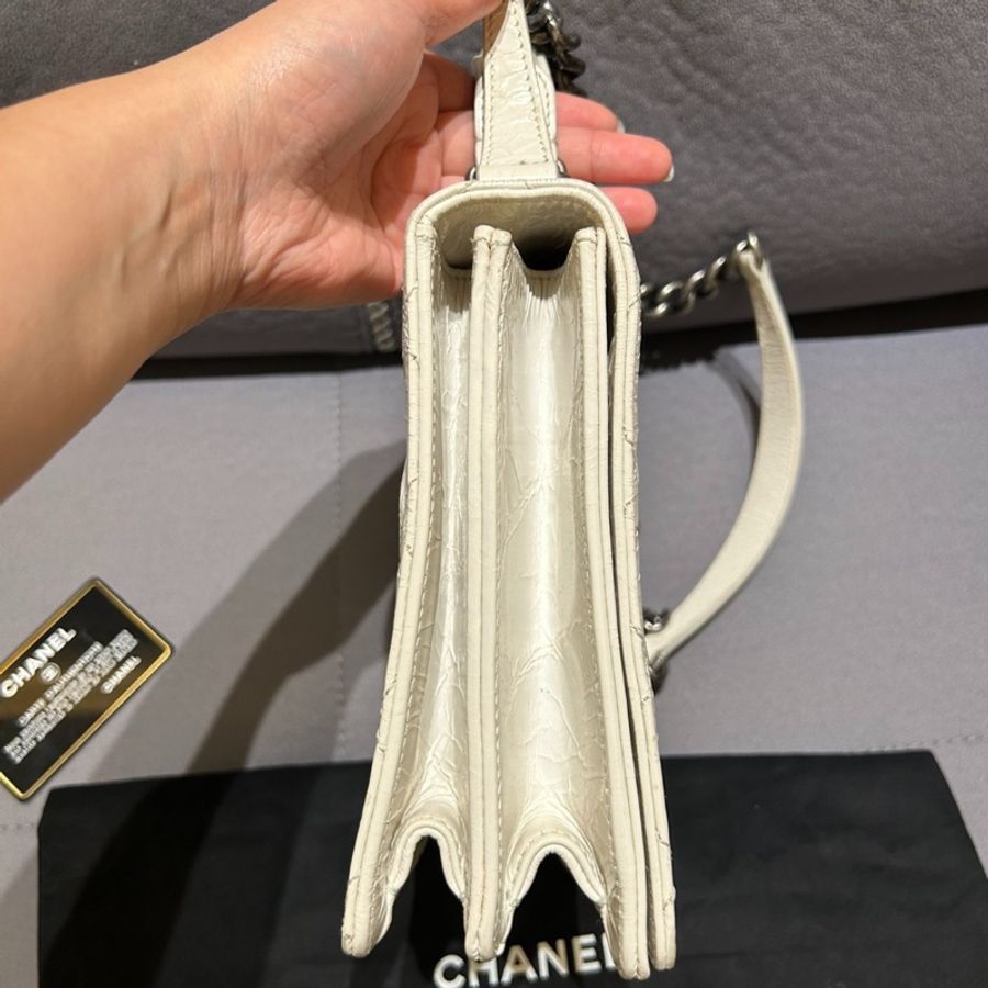 Chanel 手柄款全牛皮 2.55小方包 小全套-5