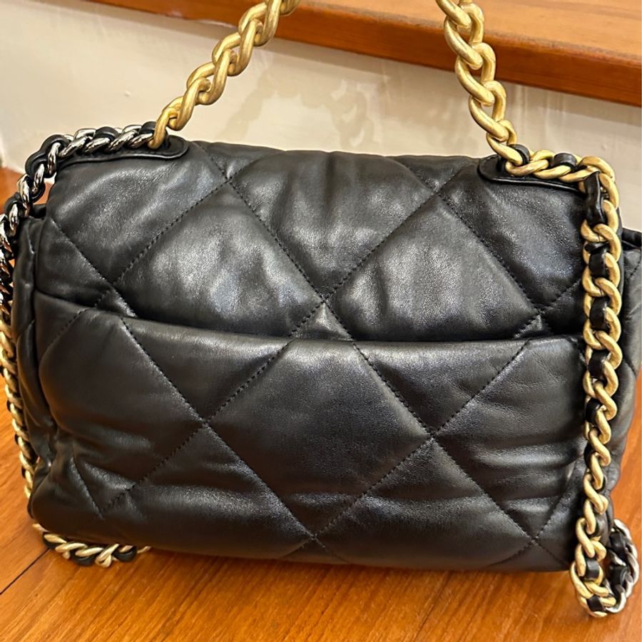 CHANEL 黑19鏈包30-3