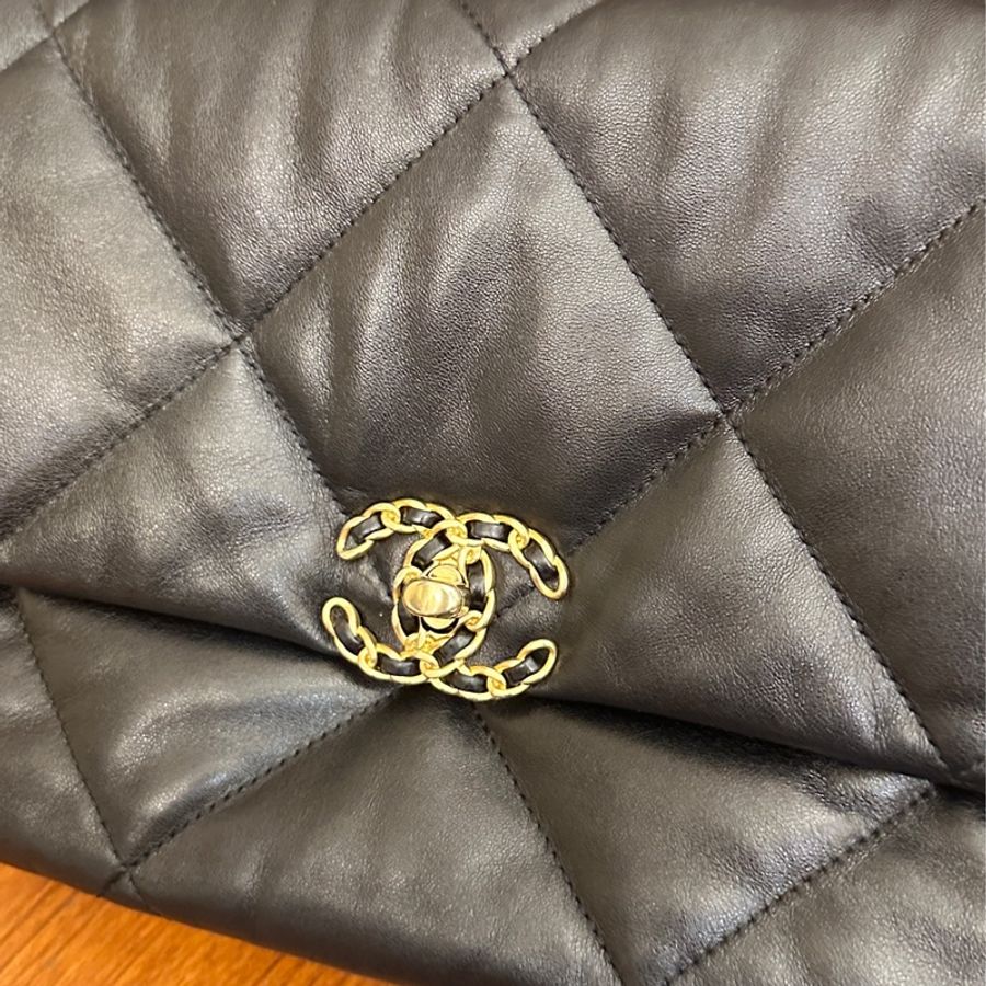 CHANEL 黑19鏈包30-4