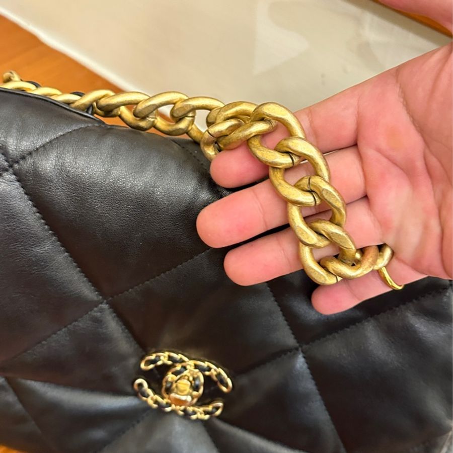 CHANEL 黑19鏈包30-7