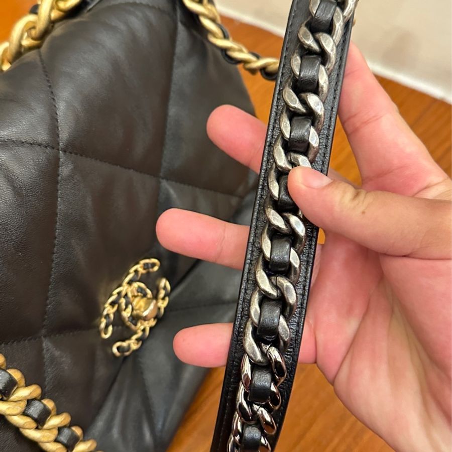 CHANEL 黑19鏈包30-8