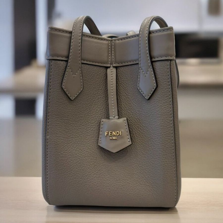 FENDI ORIGAMI MINI大象灰摺疊包-0