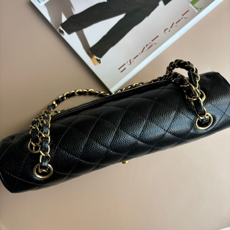 ::CHANEL:: CF25 COCO 25 黑金菱格紋包-2