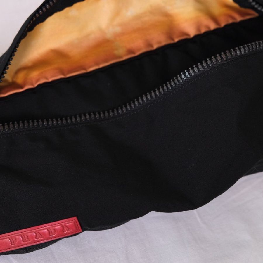 | RARE TO GO 中古 | PRAD尼龍黑色腰包 側背包 | VINTAGE-5