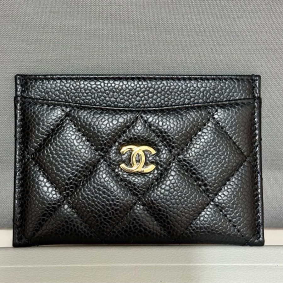 chanel CLASSIC CARD HOLDER black-5