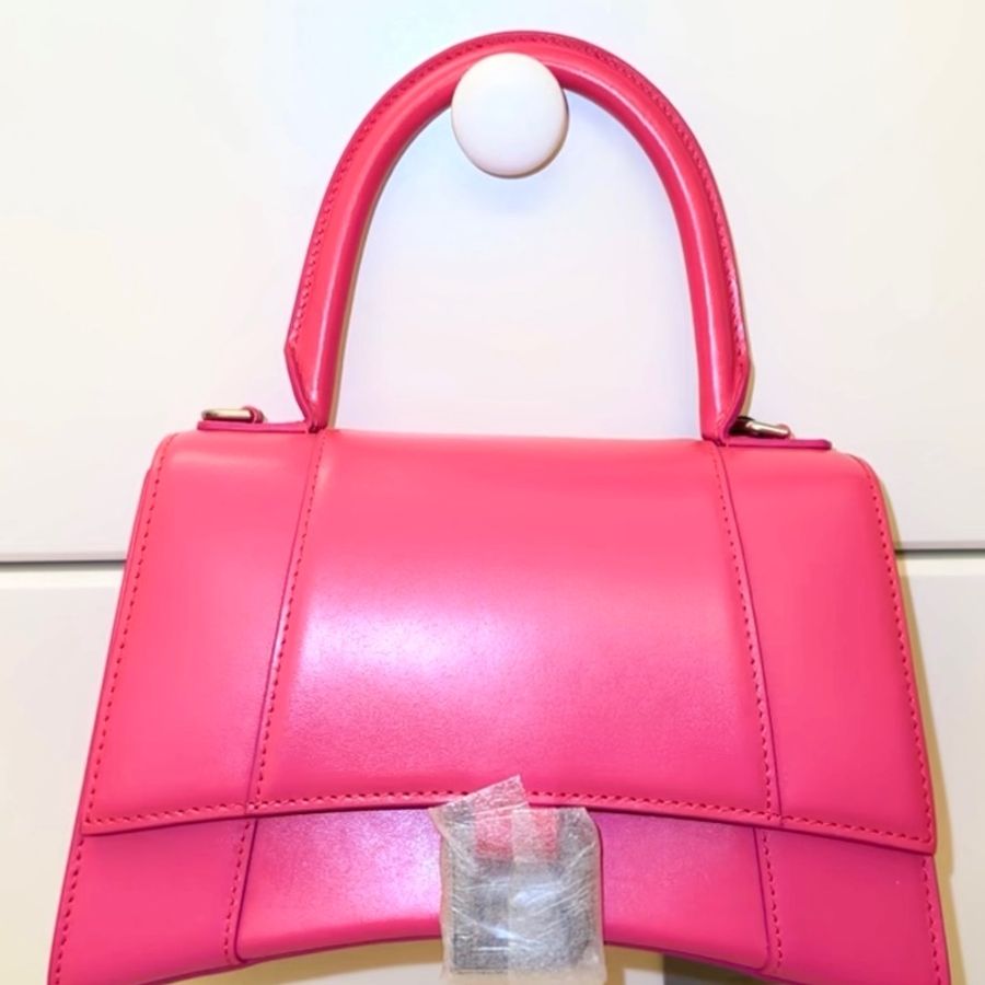 可議價❗️Balenciaga Hourglass 沙漏包 小號 芭比粉-5