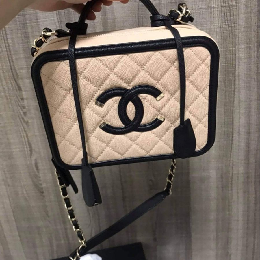 Chanel vanity case 21 荔紋牛皮-6