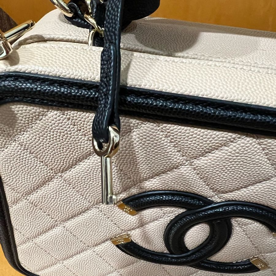 Chanel vanity case 21 荔紋牛皮-19