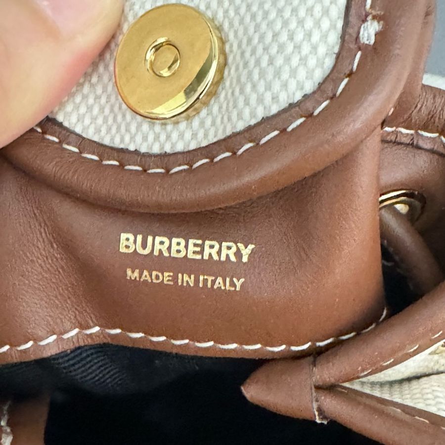 Burberry canvas水桶手提袋-4