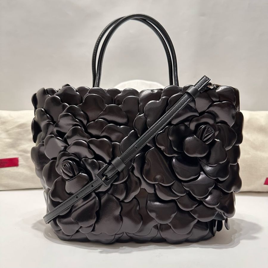 Atelier leather handbag 黑-0