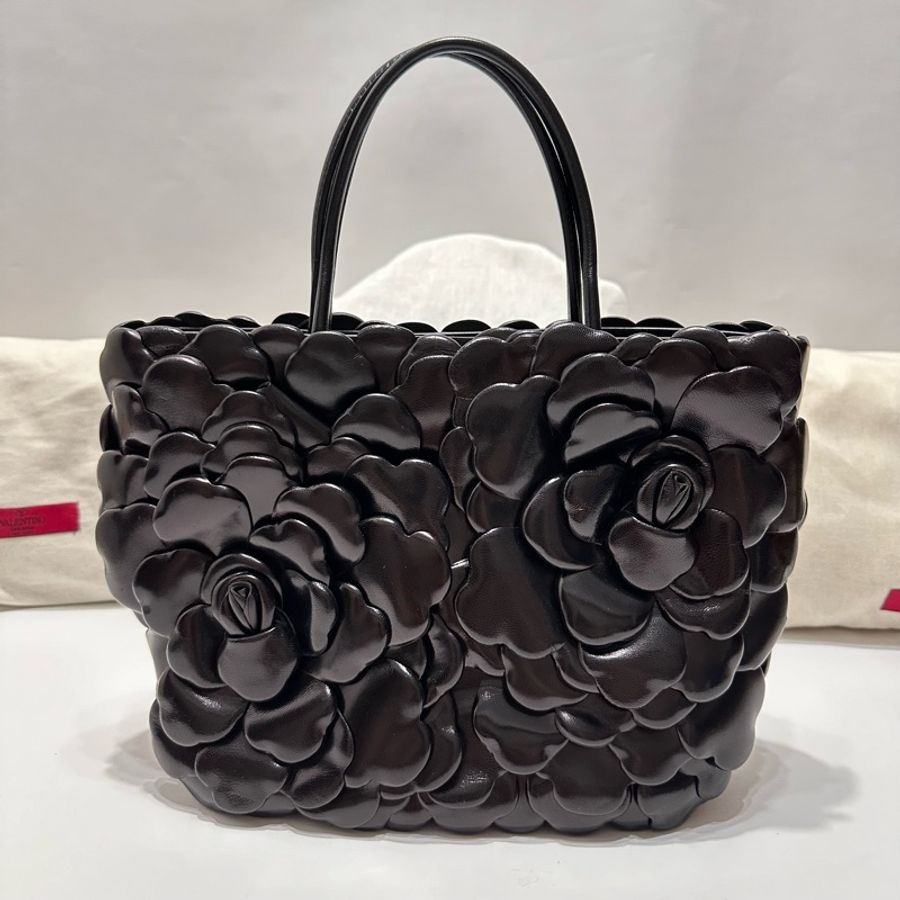 Atelier leather handbag 黑-9