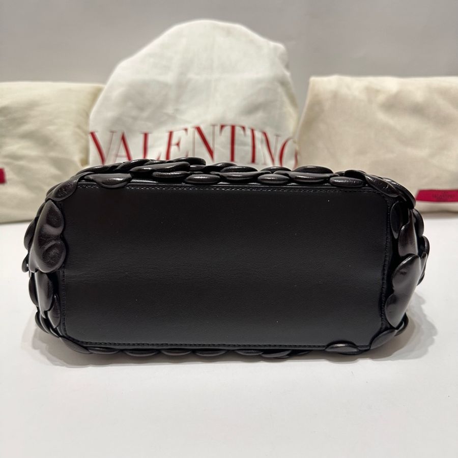 Atelier leather handbag 黑-10