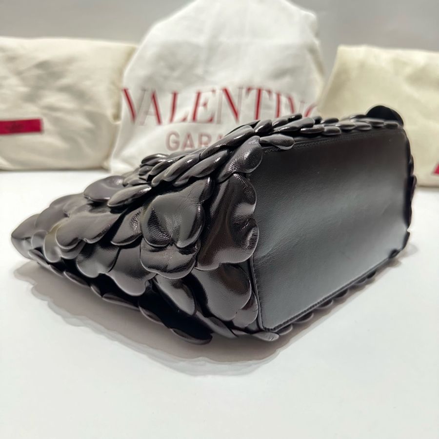 Atelier leather handbag 黑-11