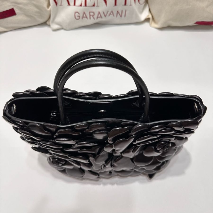 Atelier leather handbag 黑-15
