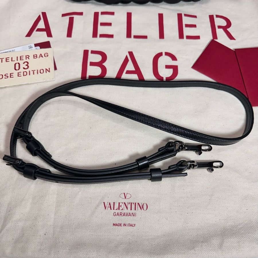 Atelier leather handbag 黑-20