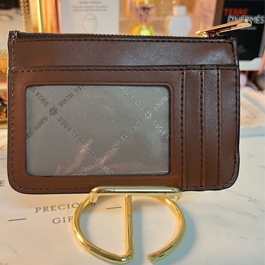 Michael Kors 琴譜包+零錢包。手提斜背兩用包 焦糖色-9