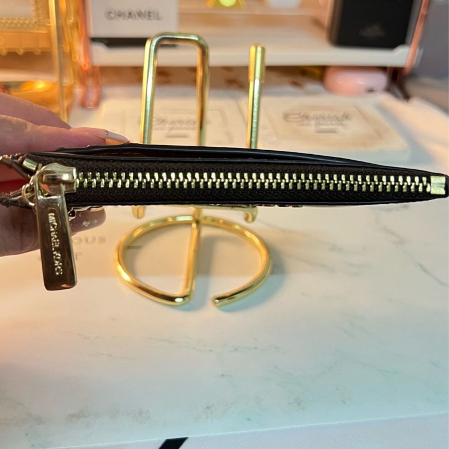 Michael Kors 琴譜包+零錢包。手提斜背兩用包 焦糖色-19