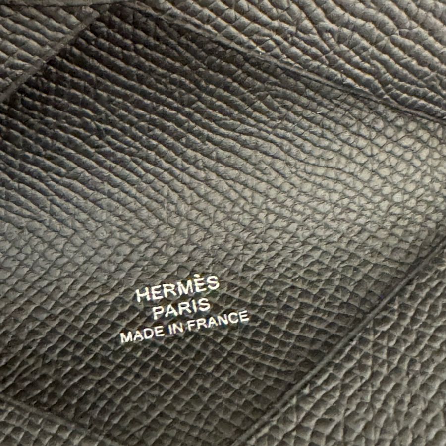 Hermes 黑色calvi卡片夾-3